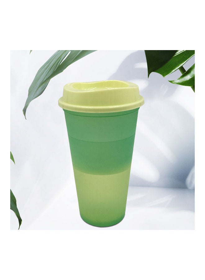 Water Bottle Cup With Lid Green