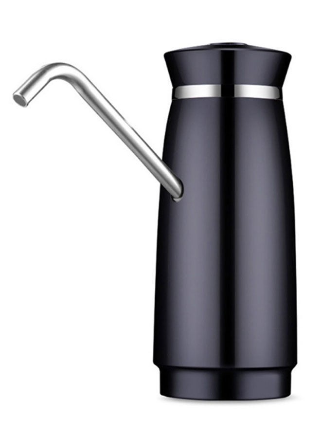 Portable Plastic Drinking Bottle With Straw Black