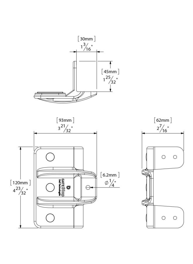 D&D Technologies Tcgs2S Gate Stop Damage Protection Bumper Reduces Sound From Closing Metal Wood And Vinyl Gates For Any Square Gate 1 Count