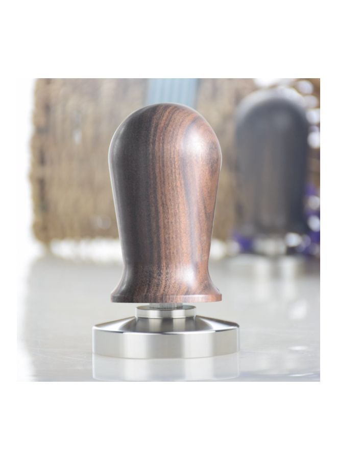 Wooden Coffee Tamper Brown/Silver 100x42x53centimeter