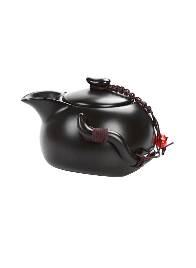 5-Piece Teapot Set Black 9x6.5centimeter