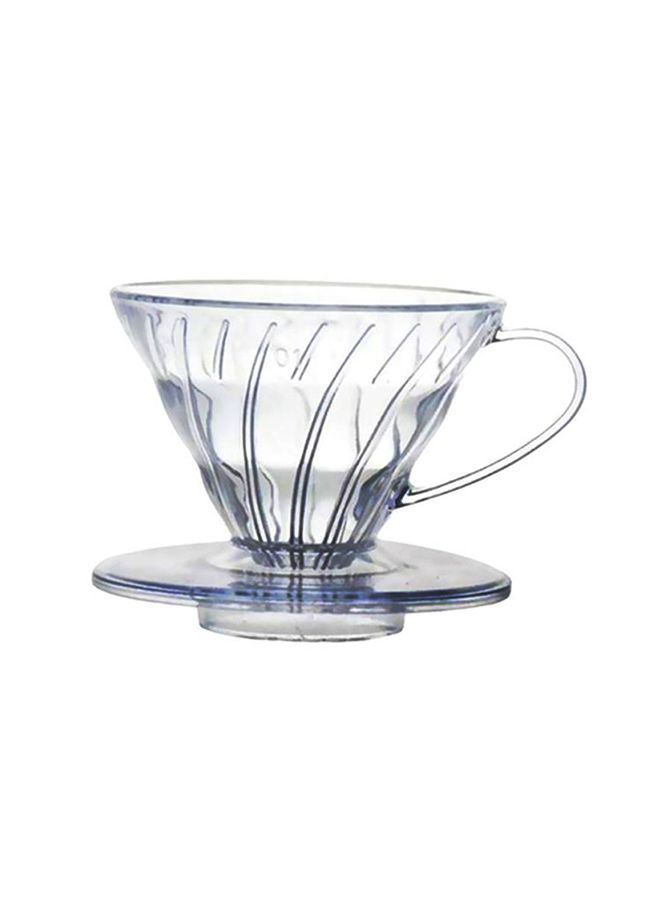 4-Piece Glass Coffee Drip Filter Pot Clear 11.3x10.1cm