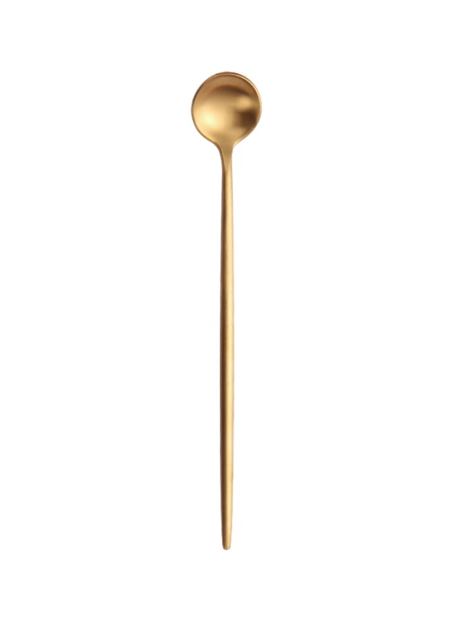 6-Piece Iced Tea Spoons Gold 20centimeter