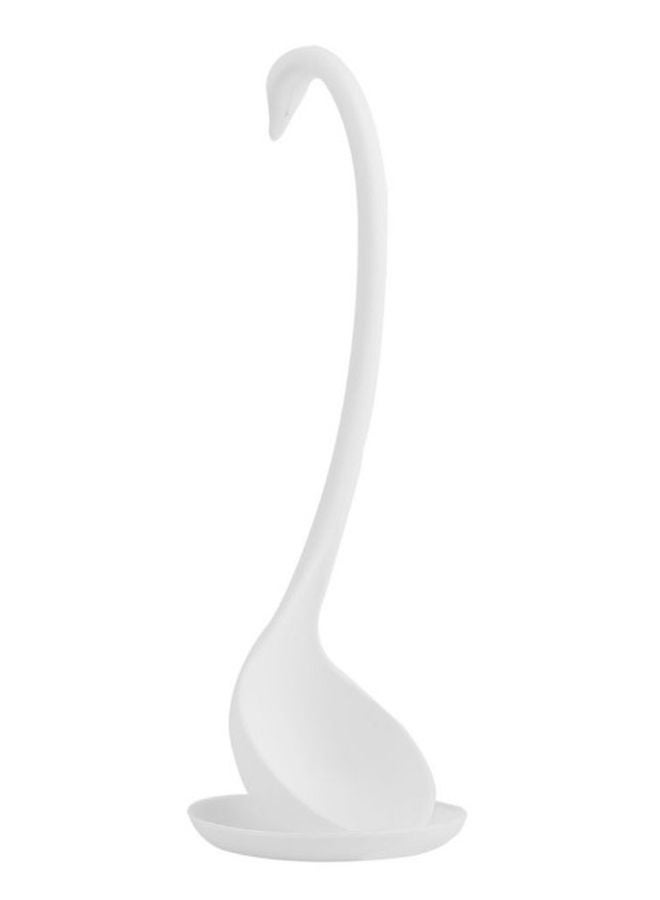 Novelty Swan Soup Ladle Spoon White 10x11x29centimeter