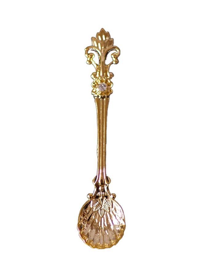 Metal Coffee Spoon Gold 11.5x2centimeter