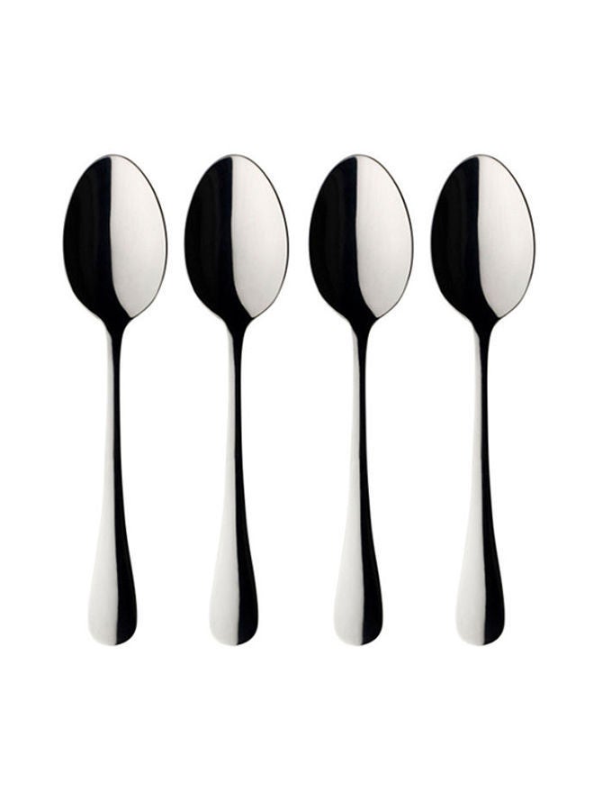 4-Pcs Stainless Steel Table Spoons Silver 20cm