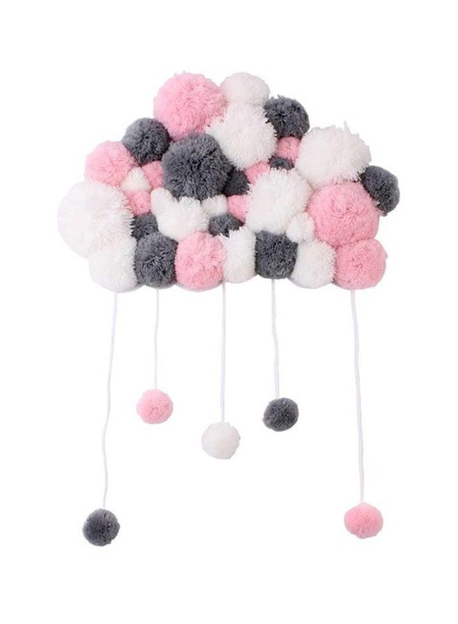 Decorative Hair Ball String Pink/White/Black 32x14cm