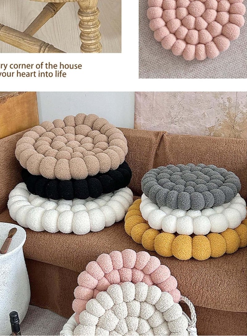 Knot Throw Pillow Home Decoration Cushion, Home Office Sofa Room Decor Yard for Boys Girls, Multicolor Selection Round Decorative Plush Cushion