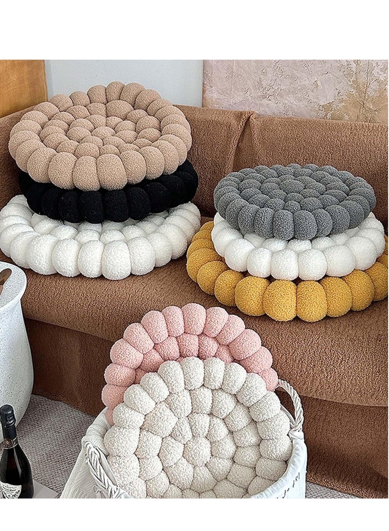 Knot Throw Pillow Home Decoration Cushion, Home Office Sofa Room Decor Yard for Boys Girls, Multicolor Selection Round Decorative Plush Cushion