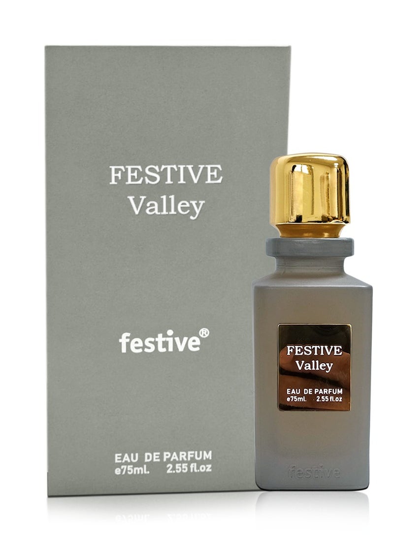 Valley by Festive, Eau De Parfum, Premim Quality Imperial Valley Fragrance UNISEX, for both Men and Women 75ml