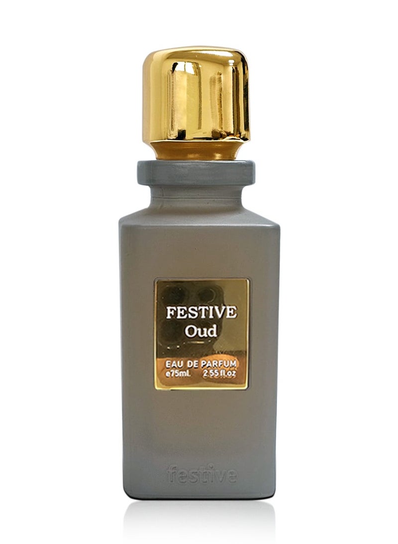 Oud by Festive, Eau De Parfum,Preniun Quality Oud Fragraance UNISEX,for both Men And Women 75ml