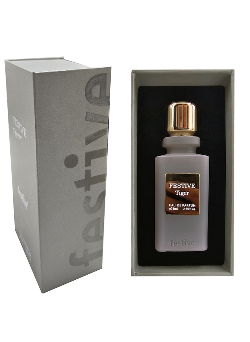 Tiger by Festive, Eau De Parfum,Premium Quality Tiger Fragrance UNISEX, for both Men and Women 75ml