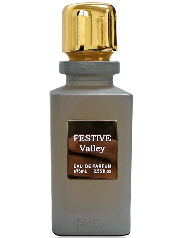 Valley by Festive, Eau De Parfum, ,Premium  Quality Imperial Valley Fragrance UNISEX, for both Men and Women 75ml