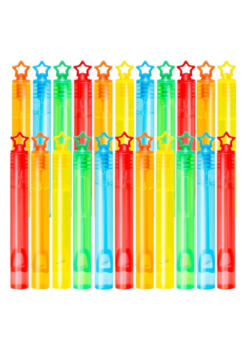 colorful bubble wands with star-shaped handles