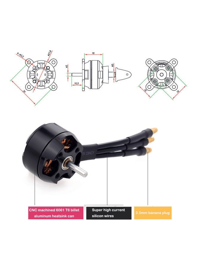 Brushless Motor For RC Airplane 8x5x6.5cm