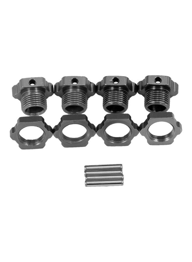 Aluminum Wheel Hex Hubs Adapter Nut For 1:8 Remote Control Monster Truck Nuts (13x17 mm), Pins (17x3 mm)