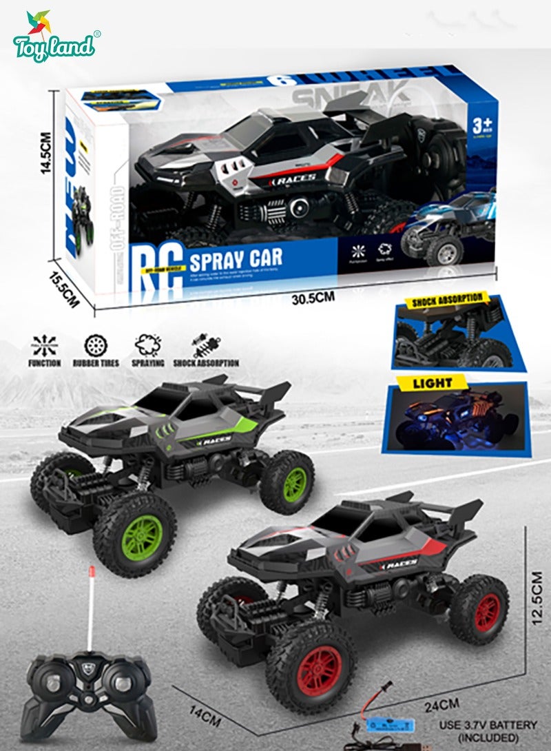 Rechargeable Remote Control 4WD 2.4 Ghz Water Spraying Rc Car for Children Assorted Colour