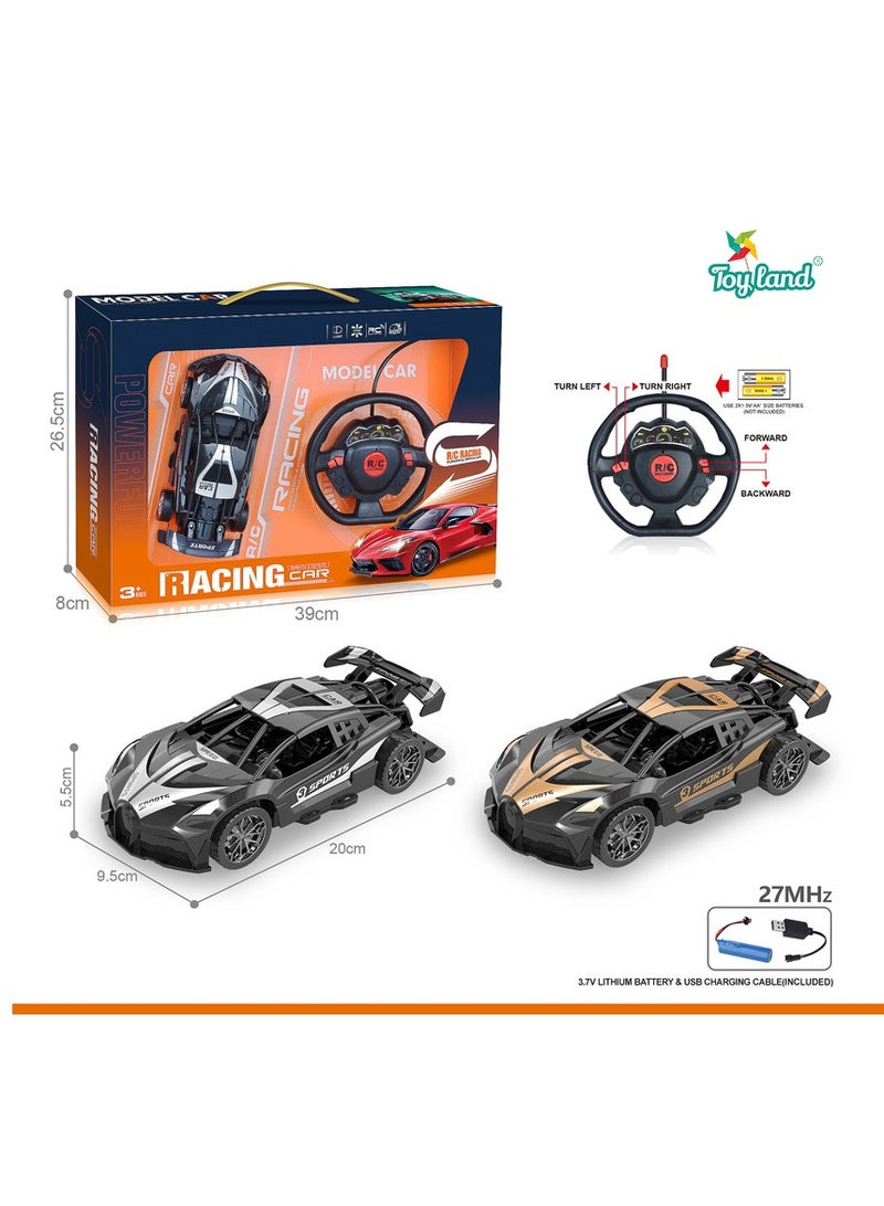 Rechargeable 4WD 27 Mhz Powerful Racing Rc Toy Car for Children