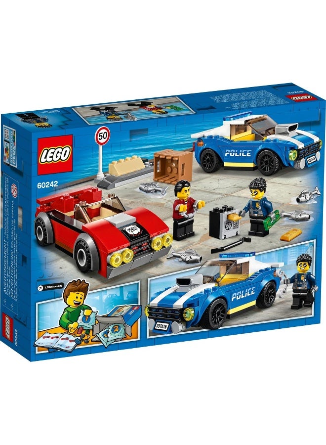 LEGO City Police Highway Arrest 60242 Police Toy, Fun Building Set for Kids, New 2020 (185 Pieces)