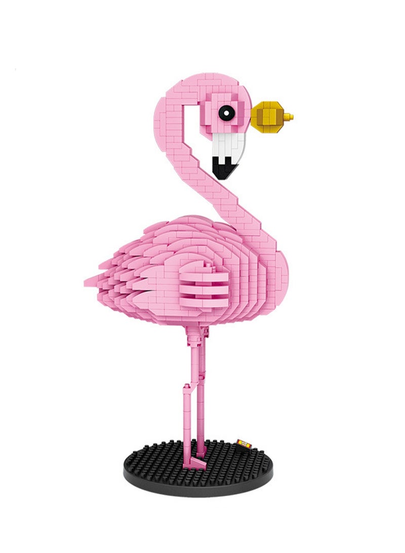 730pcs Pink Bird Model Set Building Blocks Leisure Decompression Assembly Toys Children Adult Home Decorations