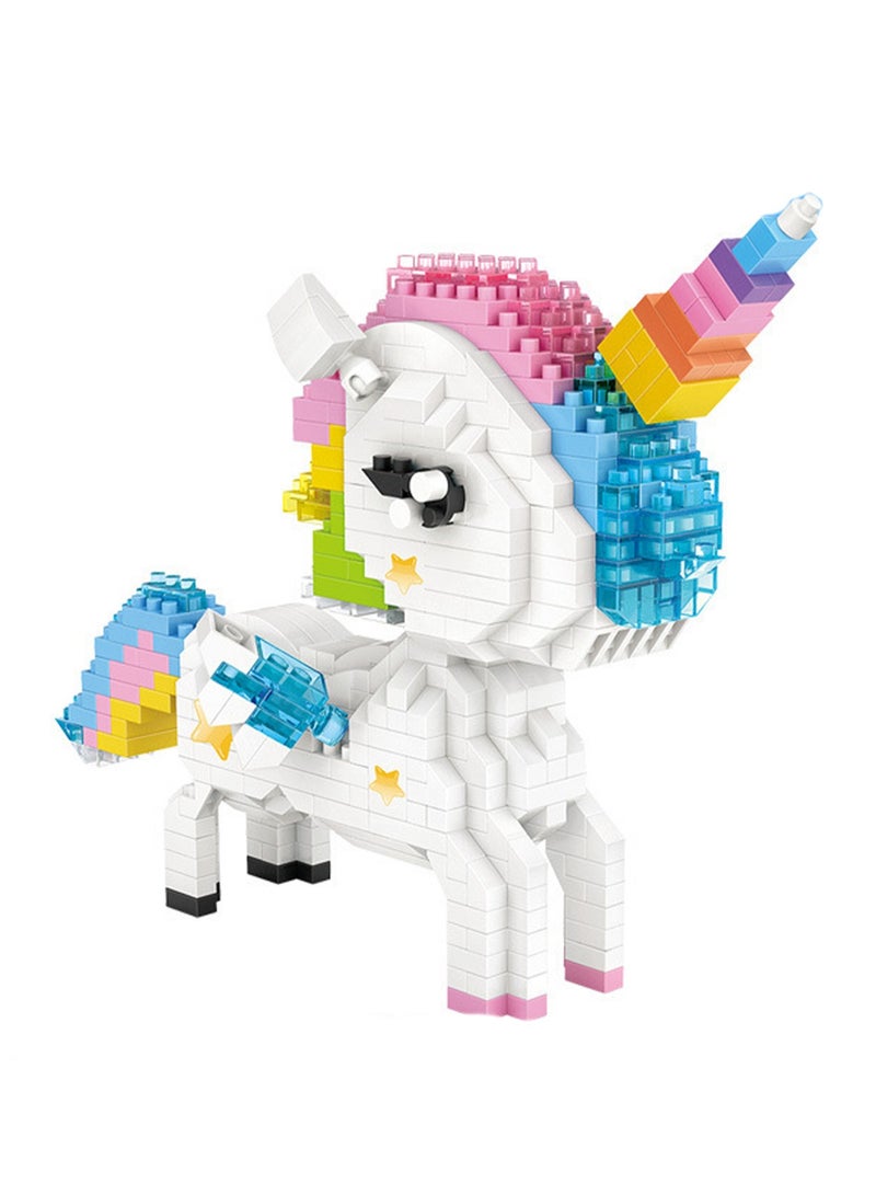 640pcs Colorful Horse Model Set Building Blocks Leisure Decompression Assembly Toys Children Adult Home Decorations