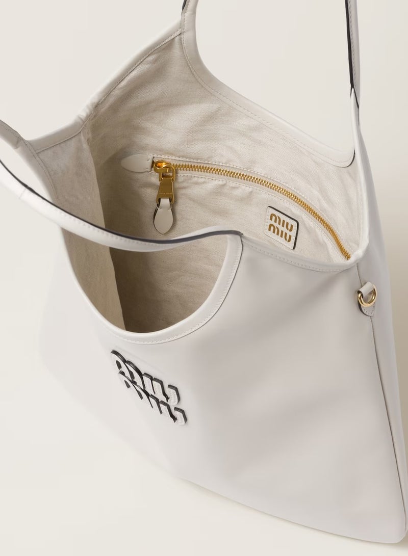 MIU IVY leather tote bag shoulder