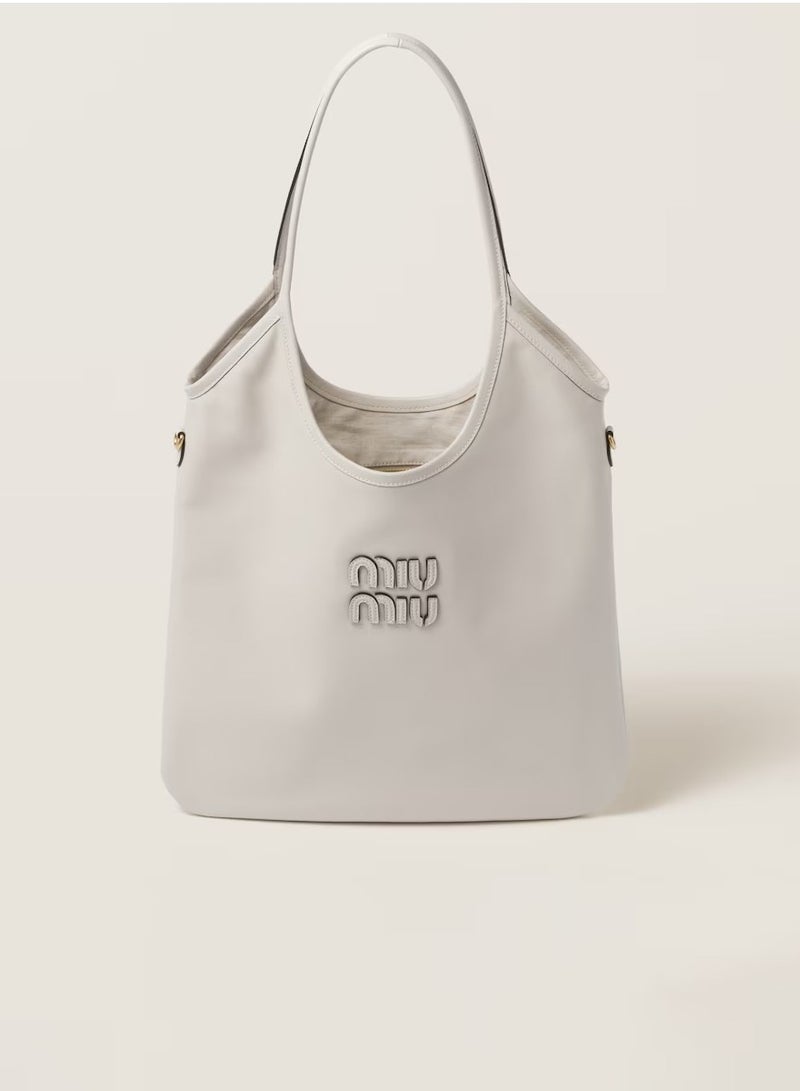 MIU IVY leather tote bag shoulder