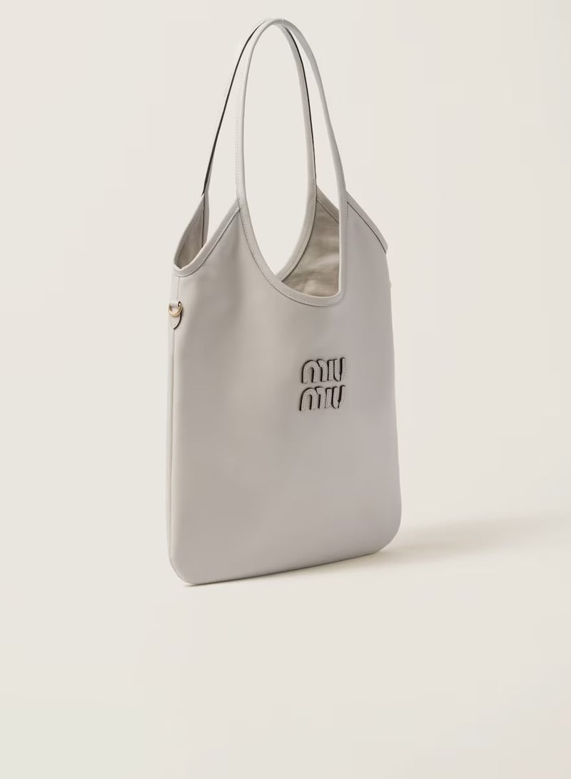 MIU IVY leather tote bag shoulder