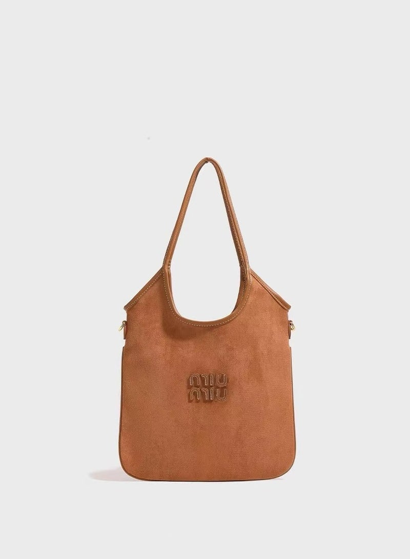 MIU IVY leather tote bag shoulder