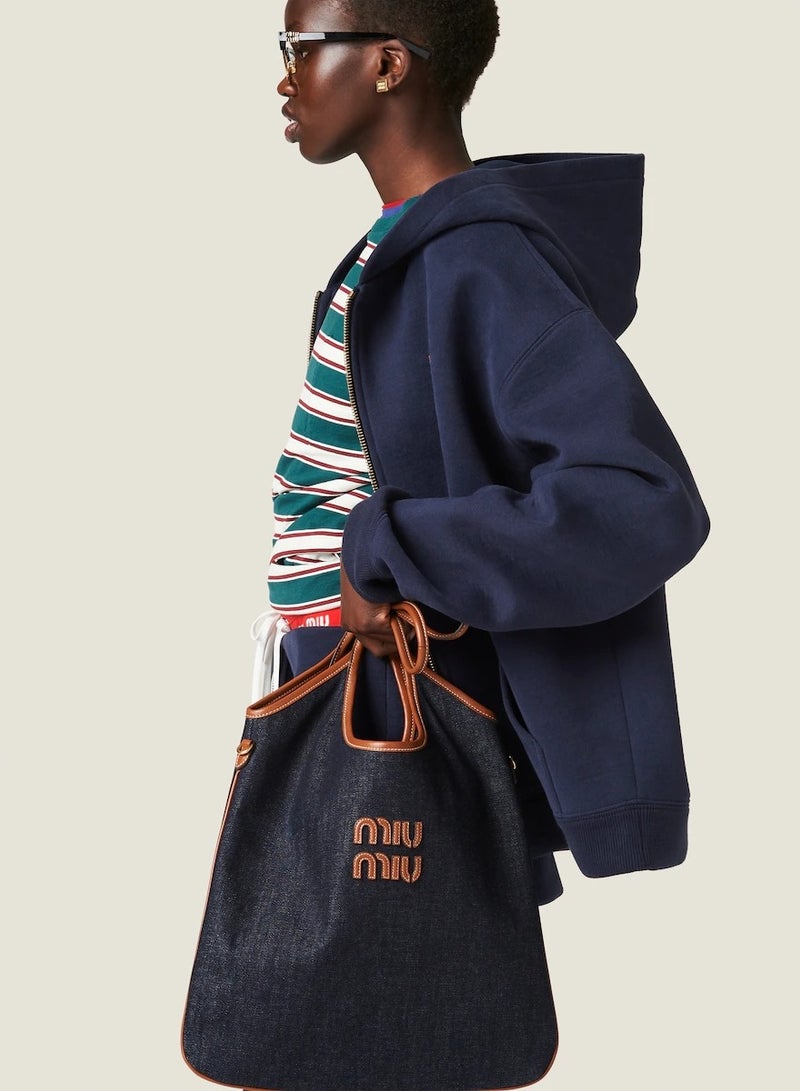 MIU Ivy canvas tote bag Shoulder