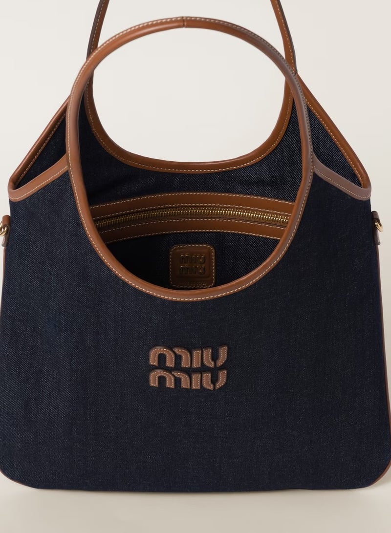 MIU Ivy canvas tote bag Shoulder