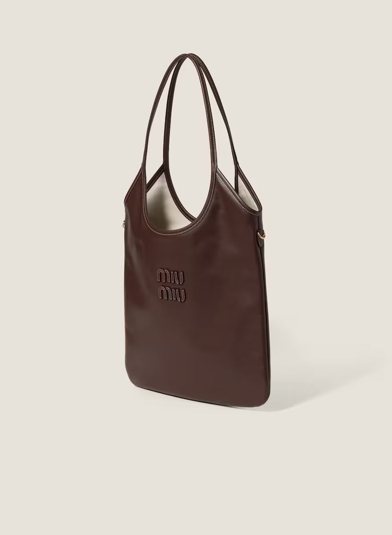 MIU IVY leather tote bag shoulder