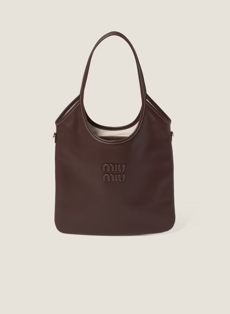MIU IVY leather tote bag shoulder