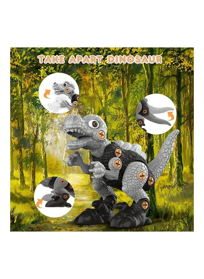 4-Pieces Electric Drill Construction Dinosaur Toys Set 30x16cm