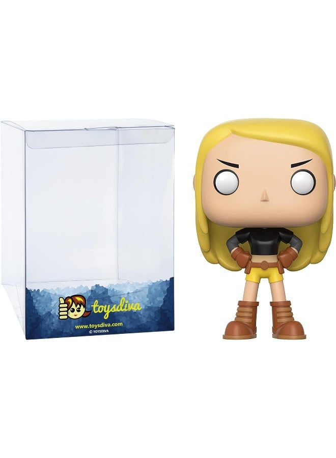 Terra (Toys R Us Exc): P o p ! TV Vinyl Figurine Bundle with 1 Compatible 'ToysDiva' Graphic Protector