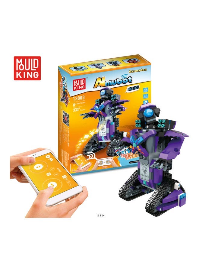 333-Piece App Controlled Almubot Gardamon Robot 20x6.8x28cm