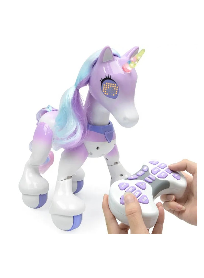 Remote Control Unicorn Pet Horse Touch-Activated, Walking, Chasing & Fun Activities Magical Electronic Toy for Kids