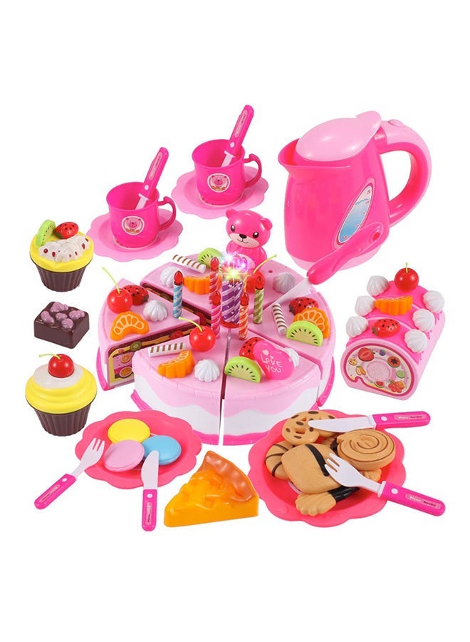 80-Piece Cutting Birthday Cake Kitchen Pretend Play Toy