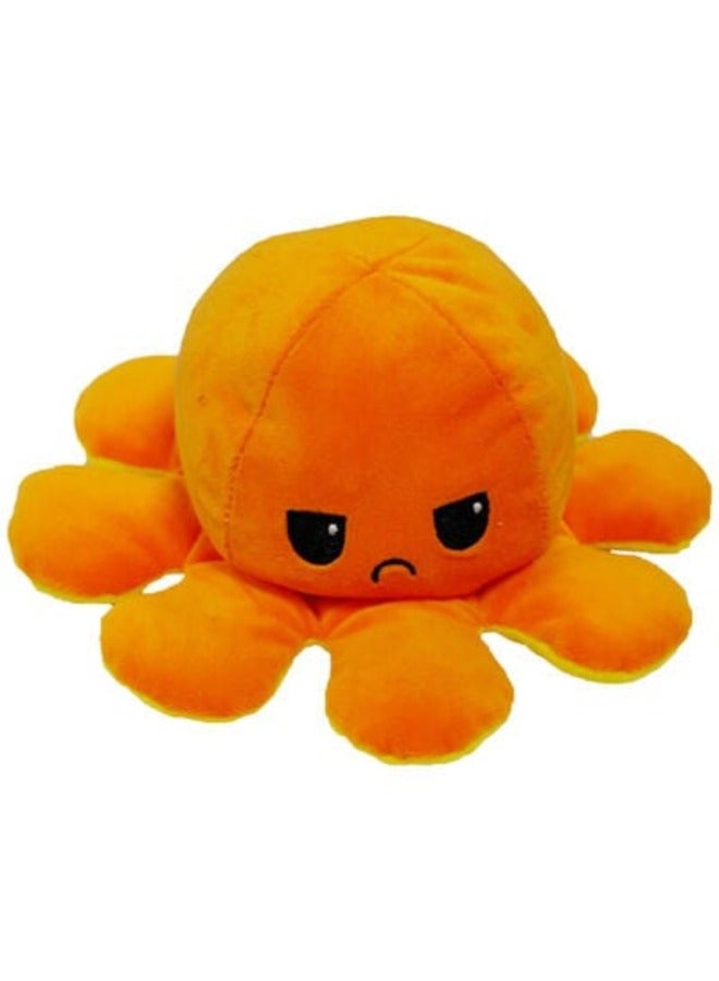 Cute and Adorable Reversible Both Side Different Expression Octopus Plush Toy (20cm)