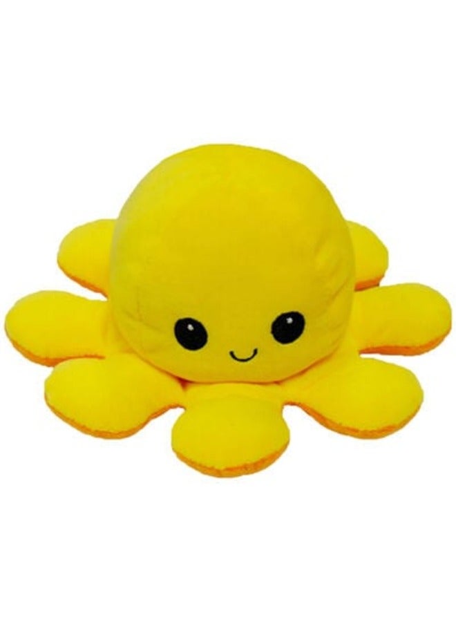 Cute and Adorable Reversible Both Side Different Expression Octopus Plush Toy (20cm)