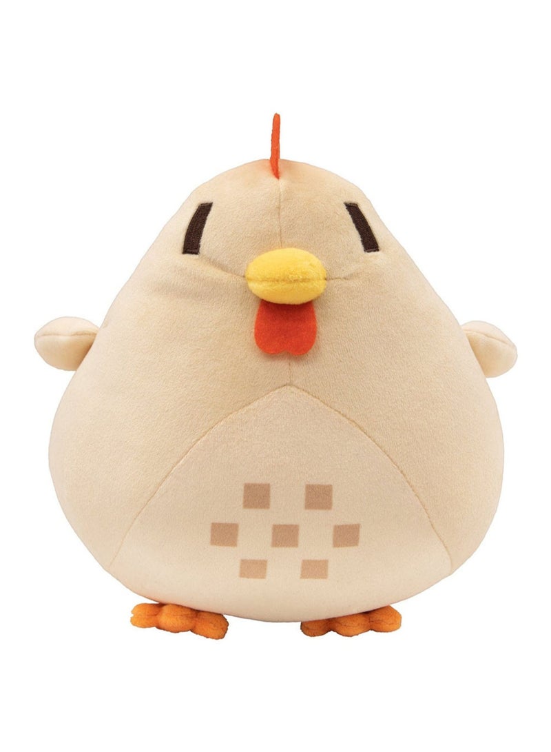 20 CM Cute Chicken Plush Doll Same Style As The Game Soft Stuffed Toys For Boys And Girls Gift (White)