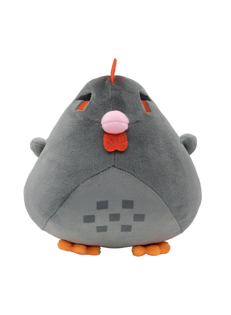 20 CM Cute Chicken Plush Doll Same Style As The Game Soft Stuffed Toys For Boys And Girls Gift (Grey)