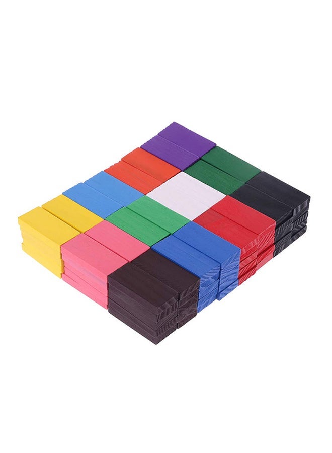 120-Piece Wooden Dominos Blocks Set