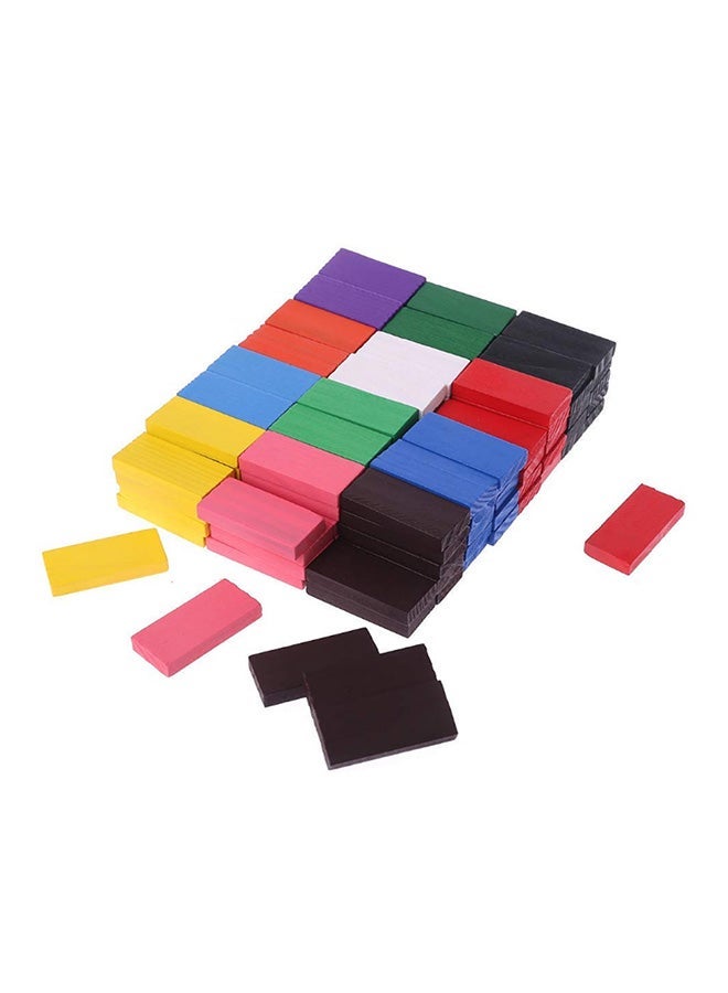 120-Piece Wooden Dominos Blocks Set