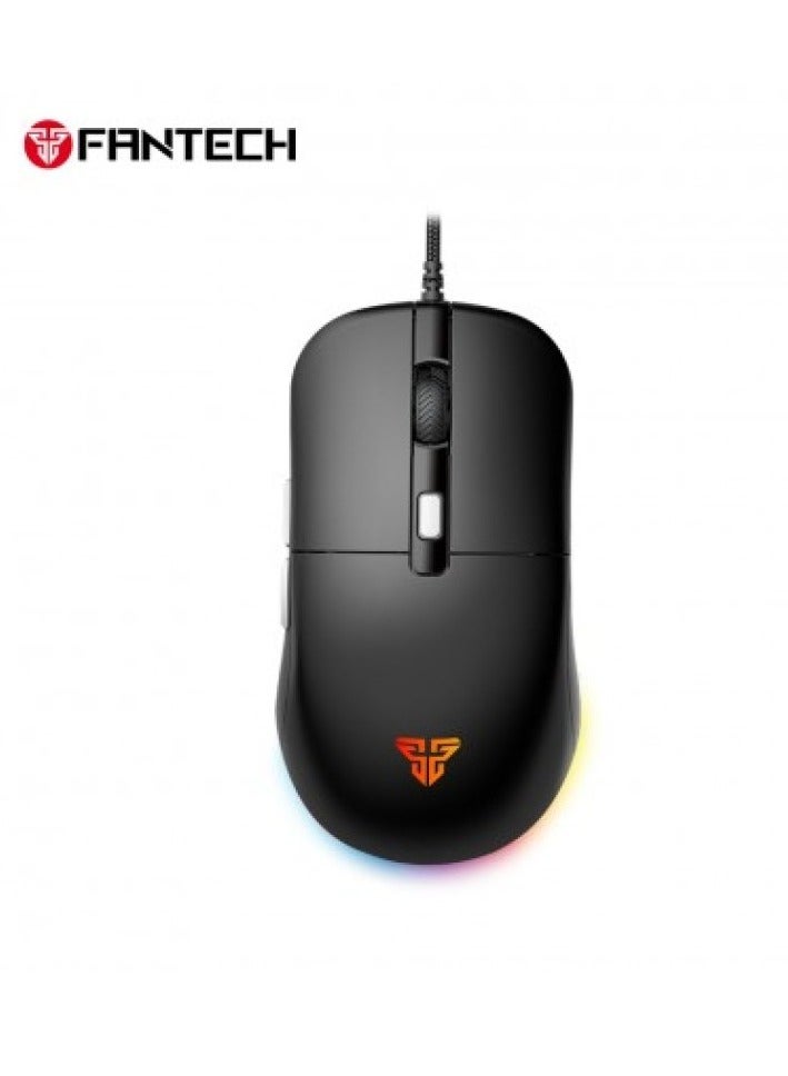 Fantech VX9S  RGB Wired Gaming Mouse, 60 IPS Speed / 20G Acceleration, Adjustable 400 - 7200 DPI  DPI Optical Sensor,10 million Clicks, RGB Lighting Effects, 6 Programmable Buttons Gaming Mice