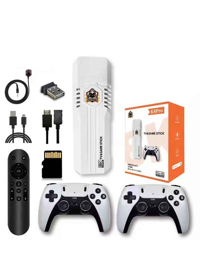 X K8 PRO Game Stick 4K HD TV Retro Classic Video Game Console 64GB 40000 games 3D Gaming Consoles Android 12 tv stick