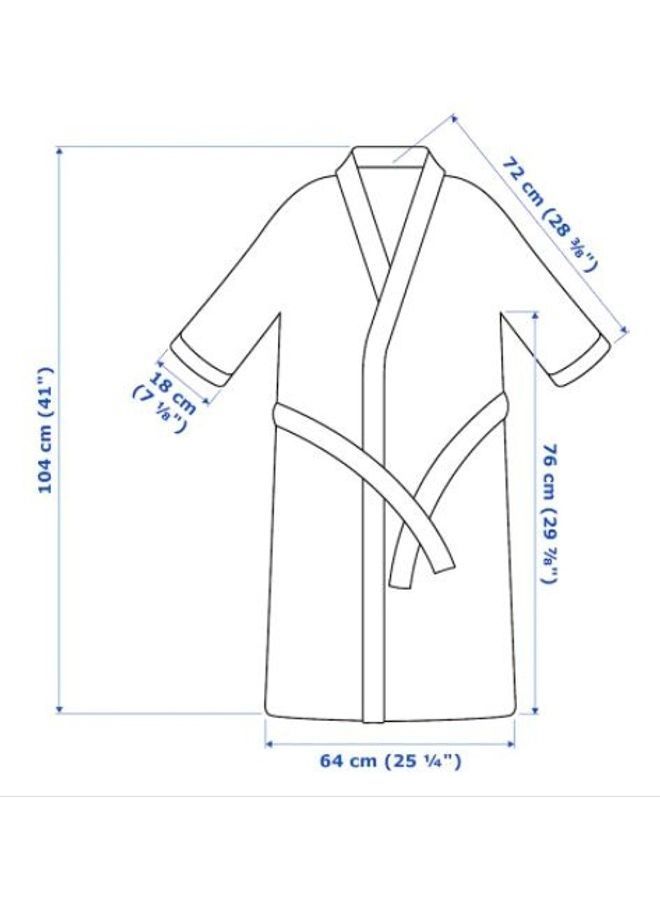 Bath Robe S/M Grey 104cm