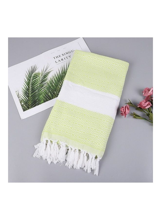 Large Pure Cotton Bath Towel Green/Green 20X10X5cm