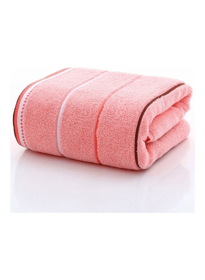 Large Pure Cotton Bath Towel Pink 70X140cm