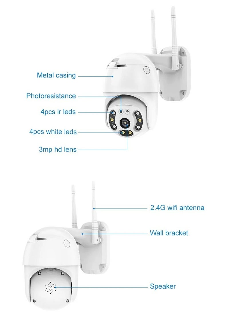 2MP wifi Camera for Home, 360° Surveillance & Security Camera, WIFI Smartphone Connected Camera, Baby Monitor, CCTV Camera for Home Wireless, Indoor Camera with Human Detection, Two-Way Talk